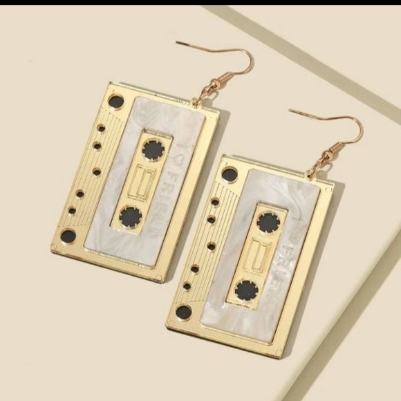 Accessories - Cassette Tape Earrings